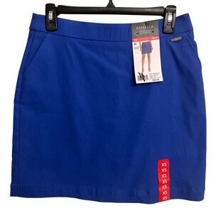 Rafaella Women Vibrant Blue Mini Skirt Size Extra Small